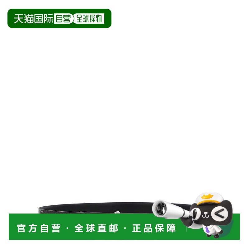 自营tom fordReversible Crocodile Leather Belt - black 美国奥