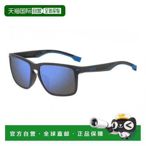自营hugo bossBOSS 1542/F/S 08HT 4J哑光灰色/蓝色镜面偏光-哑光