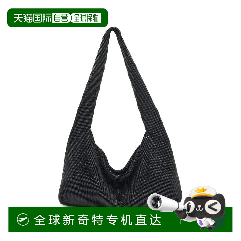 自营 urban expressions索拉卡晚装水晶水钻包，黑色 【美国奥莱