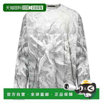 自营Stampd天使t恤男白色灰色图形宽松长袖FROG430-灰色 美国奥莱