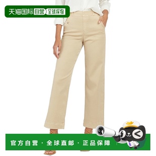 自营SPANX弹力斜纹裁剪长裤 美国奥莱直发 棕色