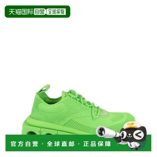 自营salvatore ferragamoNima Knit Sneakers - green 美国奥莱直