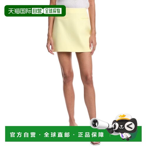 自营Milly Cady Mini Skirt - yellow 美国奥莱直发半身裙包臀裙