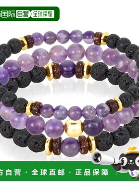 自营 Crucible Los Angeles 3 件装紫水晶、熔岩、木材和黄金赤铁