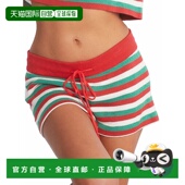 Riot女式 Balboa针织睡裤 欢乐条纹 自营Beach 美国奥莱直发短裤