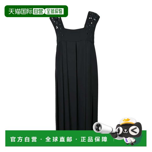 自营fabiana filippiEmpire Dress - Black - black 美国奥莱直发
