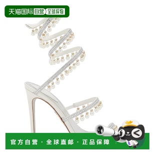 caovilla rene 女士 凉鞋 牛皮珍珠 真皮高跟鞋 美国直邮