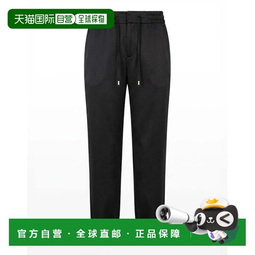 自营philipp pleinCady Cargo Fit慢跑长裤-黑色 美国奥莱直发