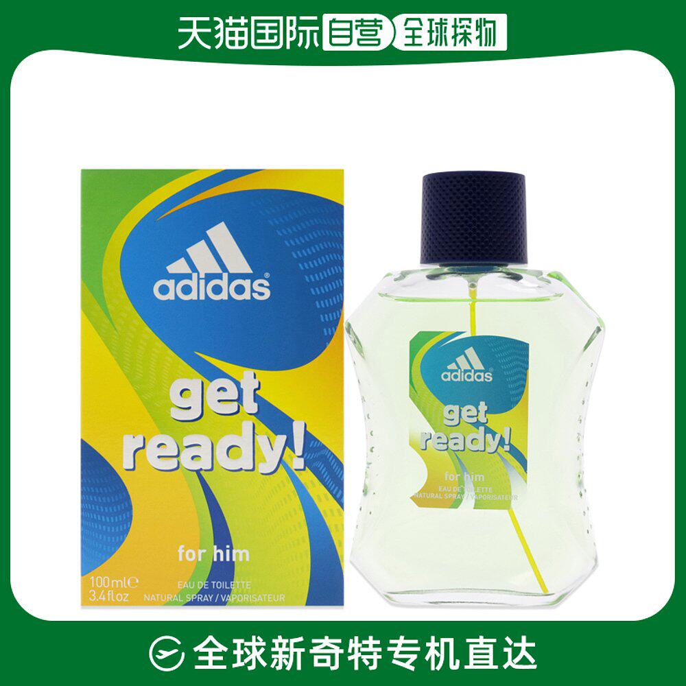 美国直邮Adidas阿迪达斯预备男士香水EDT100ml清新木质馥奇香调