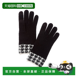 Jacquard Leopard Cuff Cashmere blac 自营Bruno Gloves Magli