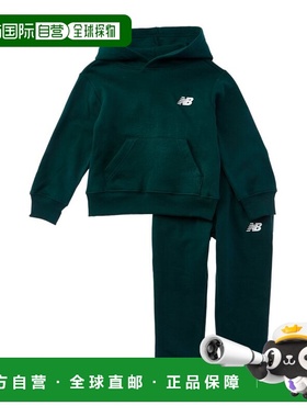 自营New Balance 2pc Fleece Hoodie & Jogger Set - green 美国
