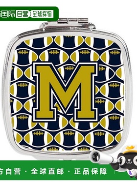 自营 Carolines Treasures CJ1074-MSCM 字母 M 足球蓝色和正品