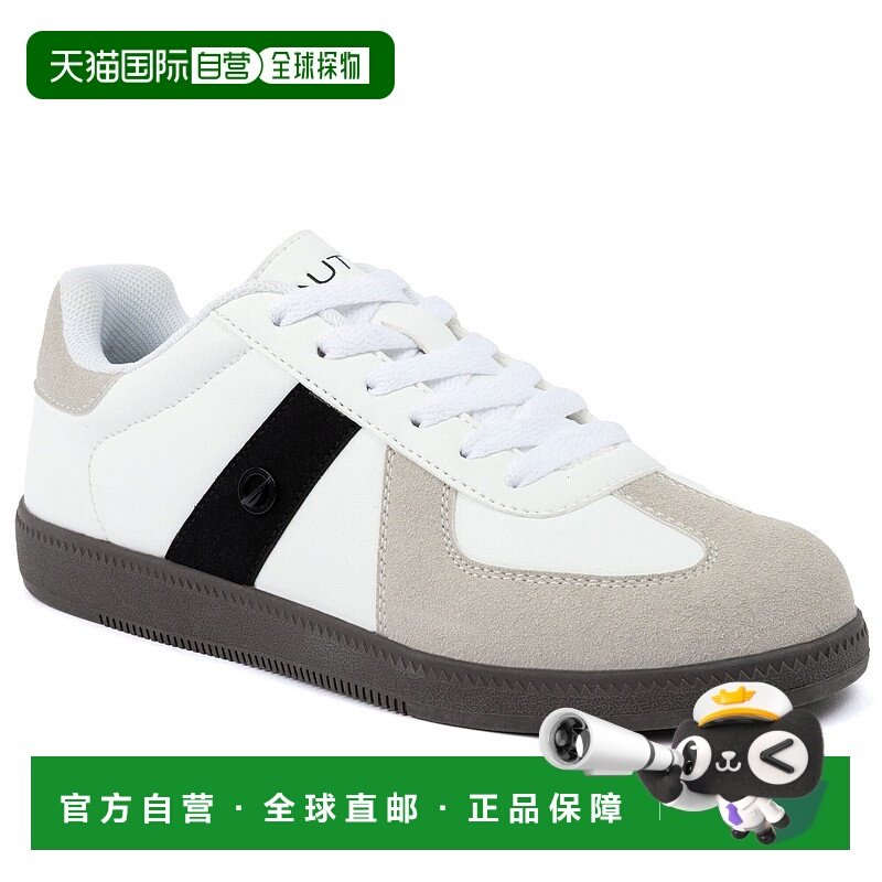 自营Nautica J-Class Lace-Up Sneaker - black iron wash 美国奥