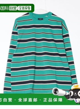 自营 BEAMS 男士 宽松长袖条纹T恤 11140491803