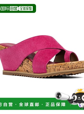 自营 Donald Pliner Sisu皮革凉鞋-粉红色 美国奥莱直发