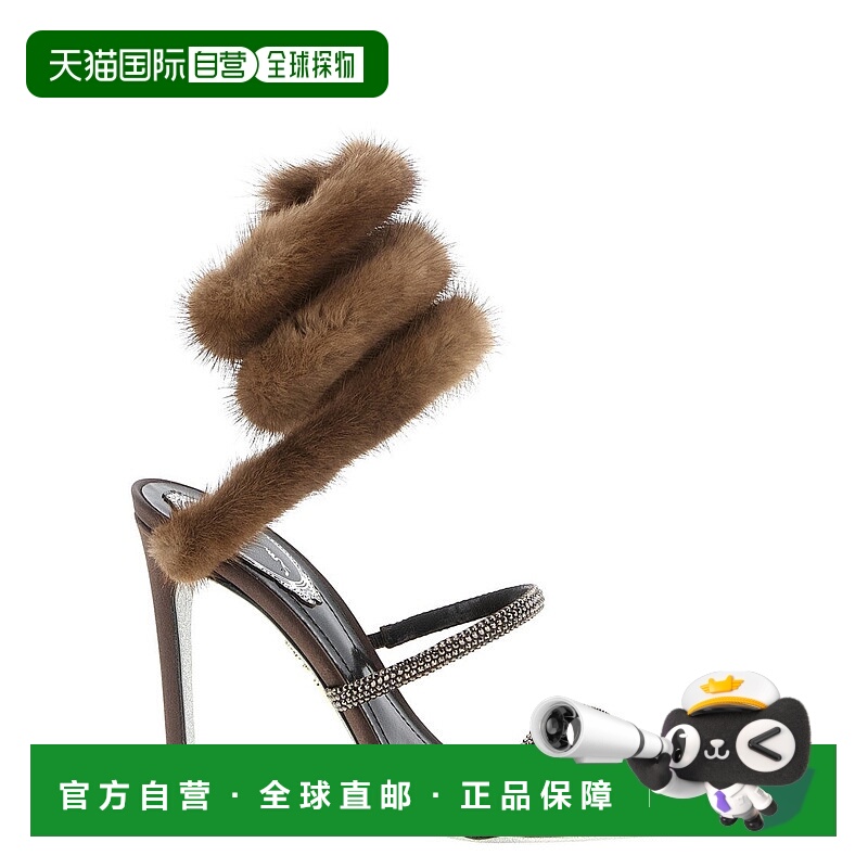 自营rene caovilla'Lindsey' Sandals - brown 美国奥莱直发