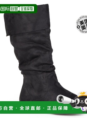 Journee Collection 女式 Shelley-3 靴子 - 黑色 【美国奥莱】直