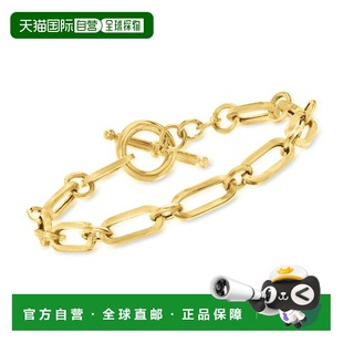 自营Ross-Simons Italian 18kt Gold Over Sterling Paper Clip L