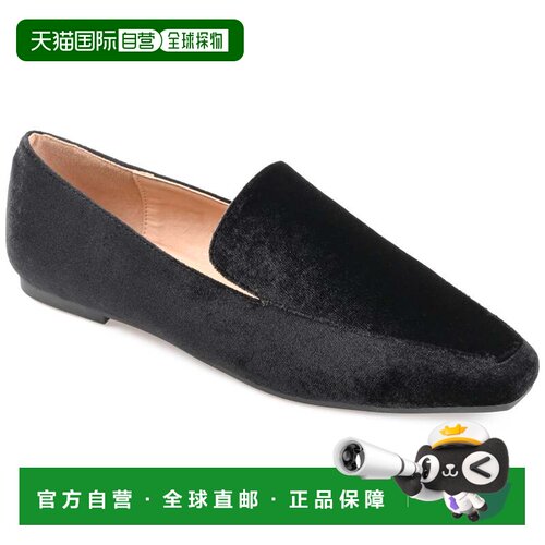 自营Journee Collection 女式 Tru 舒适泡沫 Silas 平底鞋 - 黑色