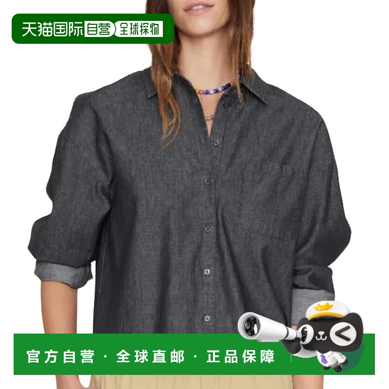 自营 xirena石墨色Dion纽扣前襟衬衫 美国奥莱直发