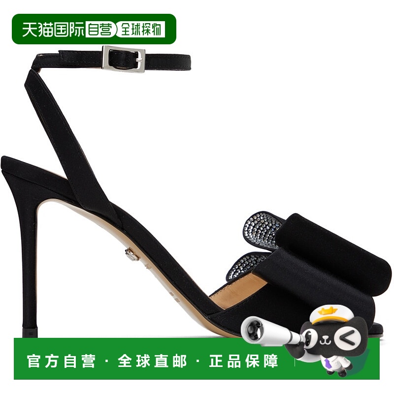 1h可退 香港直邮潮奢 MACH & MACH 女士 黑色 Le Cadeau 95 凉鞋