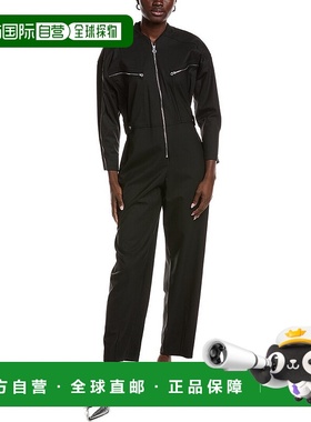 自营Maje Peter Pan领连身裤-黑色 美国奥莱直发连体裤