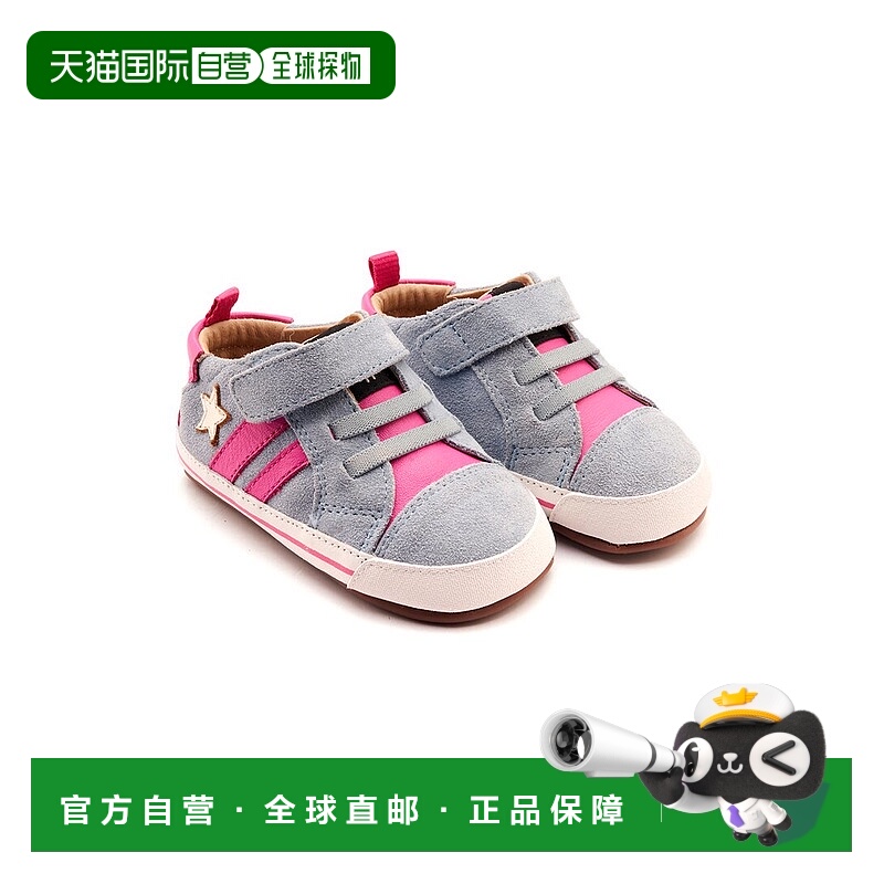 自营Old Soles Wos Baby Leather & Suede Sneaker - blue 美国奥