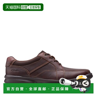自营 Clarks Bradley棕色皮革步行服男鞋 美国奥莱直发