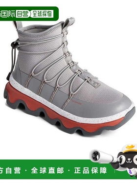 自营 Sperry Plushwave 3D STS88071女式灰色防水踝靴JOBB628-灰