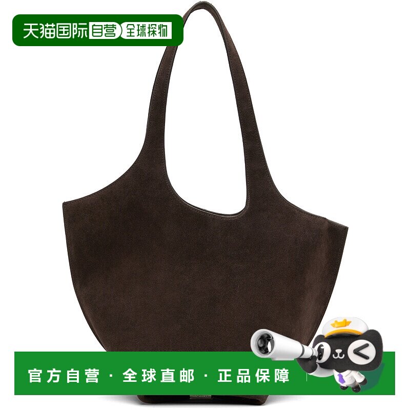 1h可退 香港直邮潮奢 The Attico 女士 棕色 La Scoop 单肩包 260