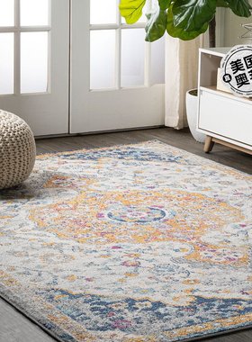 jonathan y Lorena Ornate Boho Medallion Area Rug - 浅灰色/深