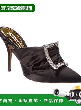 自营 Alexandre Vauthier Lola 缎面高跟鞋 - 黑色 美国奥莱直发