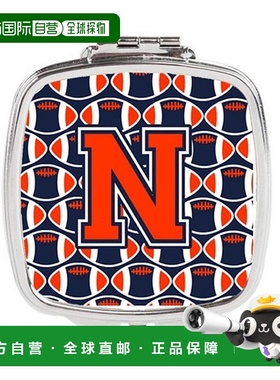 自营 Carolines Treasures CJ1066-NSCM 字母 N 足球橙色正品