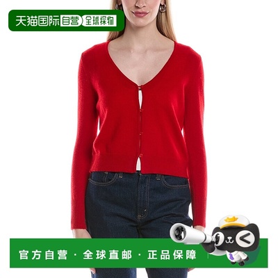 自营philosophy V-Neck Cropped Cashmere Cardigan - pink 美国