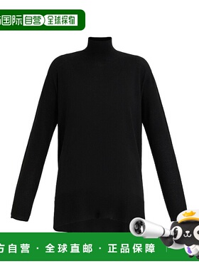 自营marina rinaldiAGATA-黑色 美国奥莱直发毛衣高领