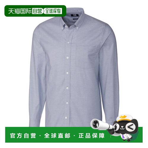 自营Cutter & Buck Stretch Oxford Mens Long Sleeve Dress Shir