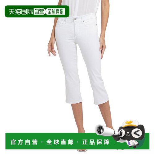 自营NYDJ Marilyn Optic White Straight Leg Jean - white 美国