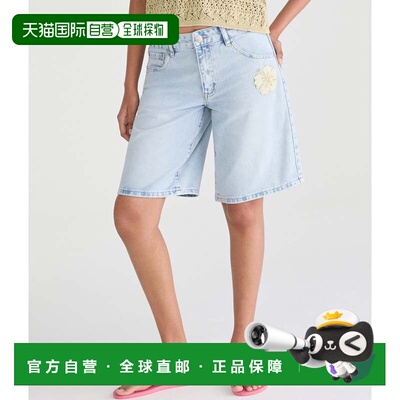 自营Aeropostale Low-Rise Baggy Denim Jorts - light wash 美国