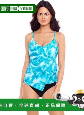 自营Women's Magicsuit Woodstock Carma Tankini Swim Top Blue