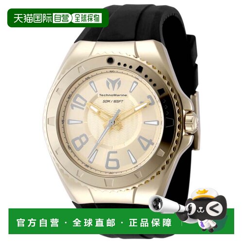 自营TechnoMarine男士Luxury Mare 44mm手表TM-225034-B 美国奥