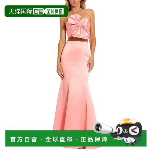自营Mac Duggal 2pc Strapless Bow Top & Mermaid Skirt Set - p