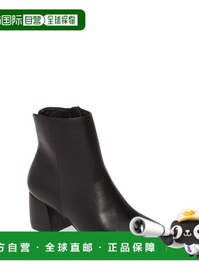 自营 chinese laundry中式洗衣Davinna靴子女式黑色圆头脚踝靴JOB