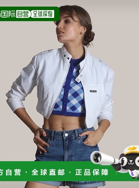 members only女士迷你短款机车夹克 - 红色 【美国奥莱】直发