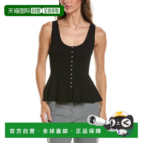 自营TOCCIN Eden Fit & Flare Tank Top-黑色 美国奥莱直发