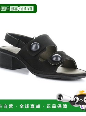 自营 FLY London Ebla 绒面革凉鞋 - 黑色 美国奥莱直发