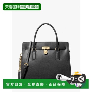 黑色 Moderne大号皮革手提包 美国奥莱 korsHamilton 自营michael