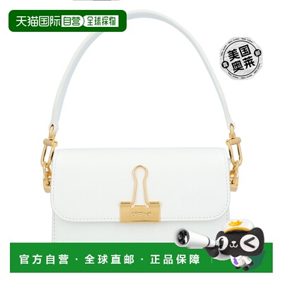 自营off-whiteOff White 小号 Binder 单肩包 - 白色 【美国奥莱