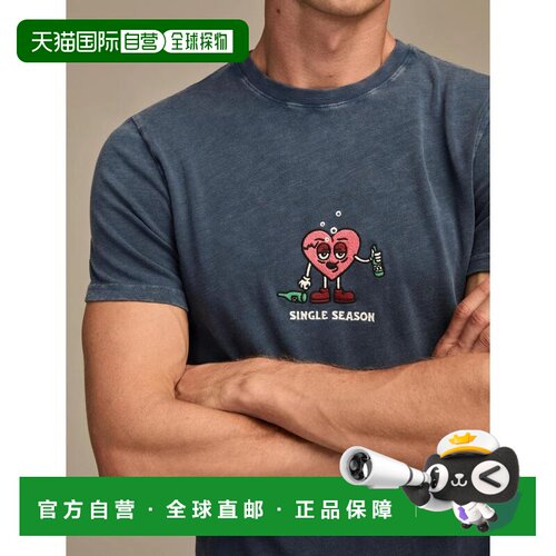 自营Lucky Brand Men's Single Season Tee - medium dark blue