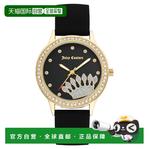 自营Juicy Couture Synthetic Dress Women's Watch - black 美国