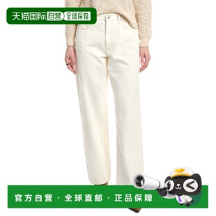 自营rag bone Rise Shea Ecru High Straight Jean Relaxed
